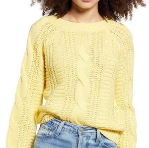 VERO MODA Light Yellow  Knit SweaterSize Xl